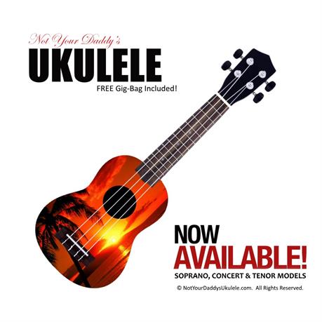 ukulele-hawaiian-sunset
