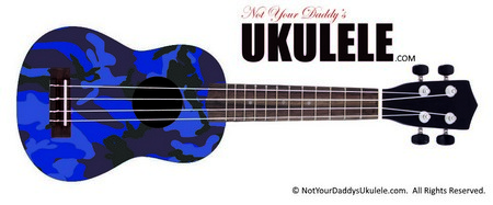 Buy Ukulele Camo Blue 3 