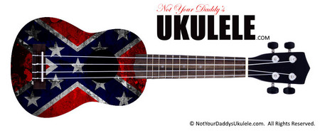 Buy Ukulele Flag Confederate Grunge 