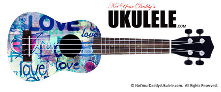 Buy Ukulele Graffiti Love Bright 