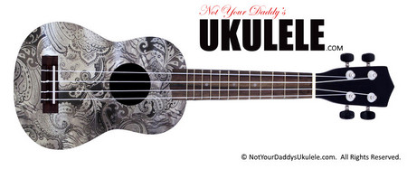 Buy Ukulele Paisley Blackwhite 